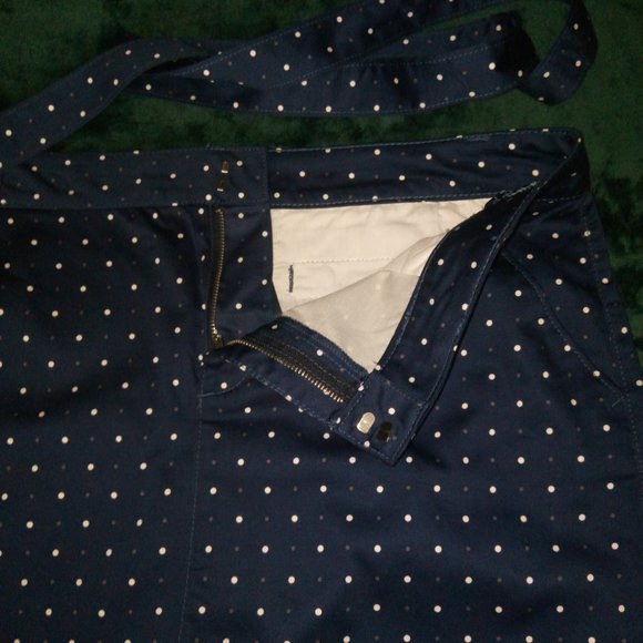 Tommy Hilfiger Polka Dot Cotton Mini Skirt Sz 12 - Picture 5 of 14